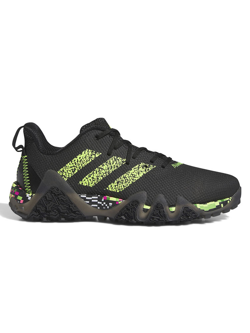 adidas Codechaos 22 Glitch Golf Shoes - Core Black/Lucid Lemon